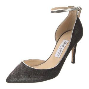 Jimmy Choo Lucy Metallic Velvet Pumps